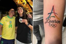 pai-de-lauren-leal,-zagueira-da-selecao,-homenageia-a-filha-com-tatuagem-apos-prata-em-paris:-‘gravado-em-corpo-e-alma’