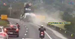 video:-caminhoes-tanque-e-guincho-travam-treta-na-br-101-em-sc;-‘tao-se-fechando’