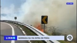 incendio-atinge-area-de-mata-as-margens-da-dutra,-em-pindamonhangaba