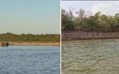 rio-araguaia-atinge-o-nivel-mais-baixo-dos-ultimos-50-anos;-veja-antes-e-depois