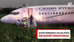 video:-aviao-derrapa-durante-pouso-na-chuva-e-para-fora-da-pista-na-guine-equatorial