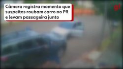 video:-camera-registra-momento-em-que-suspeitos-roubam-carro-no-pr-e-levam-passageira-junto