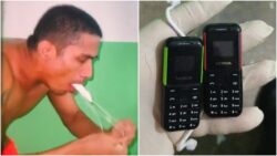 detento-e-flagrado-com-celulares-no-organismo-e-‘vomita’-dois-aparelhos;-video